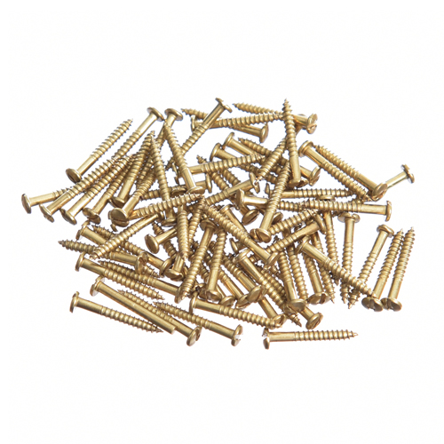 Parafuso Latão Fenda Reta - 1,5 x 12 x 3.0 - 10g - imagem 1