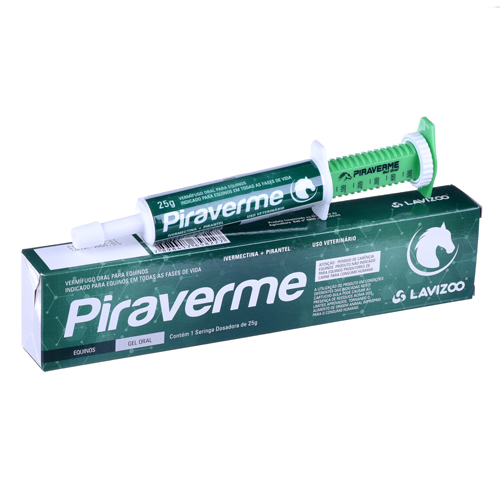 Lavizoo - Piraverme Gel Oral - Vermífugo Equinos - 25g - imagem 1