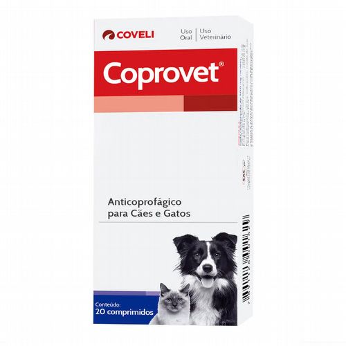 Coprovet anticoprofágico para cães e gatos - 20 Comprimidos - imagem 1