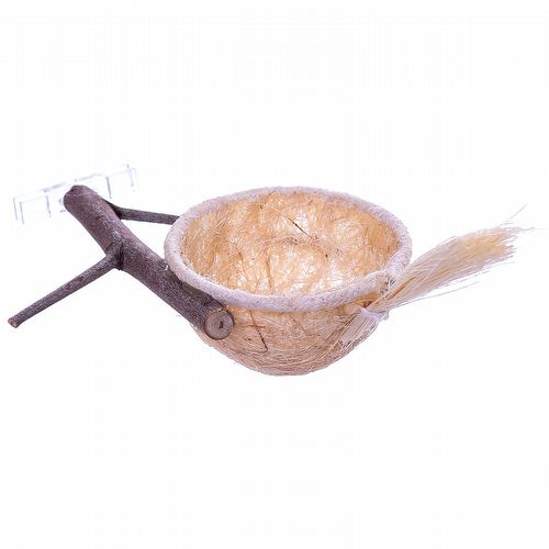 Ninho Poleiro para Criação Coleira, Tizil, Caboclinho, Bigodinho Sisal - NH08 - imagem 1
