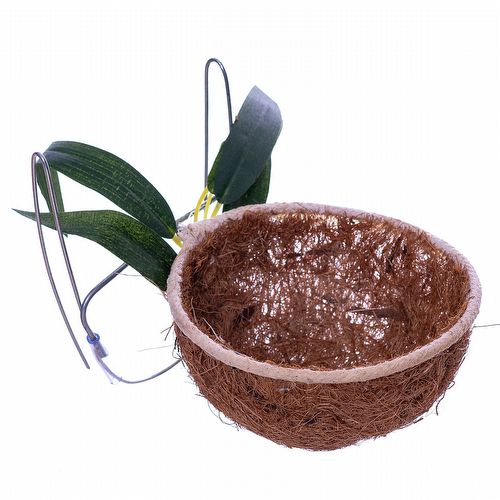 Ninho para Criação Canário, Bicudo, Tico Tico Fibra de Coco com Folhas - NH100 - imagem 1