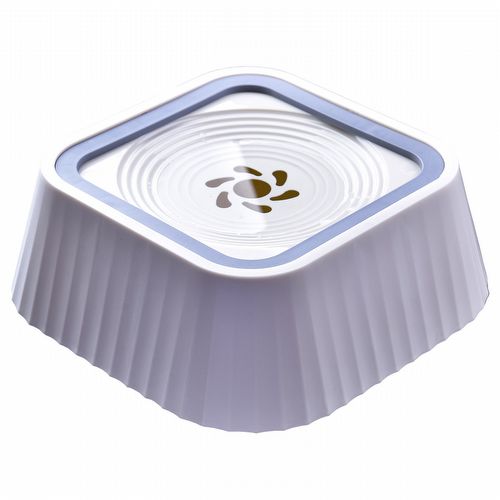 Bebedouro Flutuante Luxo Quadrado - Cães e Gatos - 1,3 litros -  Branco - imagem 1