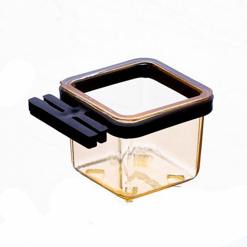 Porta Vitamina Quadrado - Pequeno - Âmbar - imagem 1