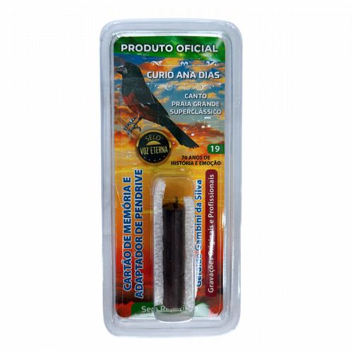 Cartão Pen Drive - Curió Ana Dias - Praia Grande Superclássico - Selo Voz Eterna - Sem Repetição - imagem 1