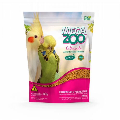 Megazoo - Calopsitas Periquitos - PM13 - 300g - imagem 1