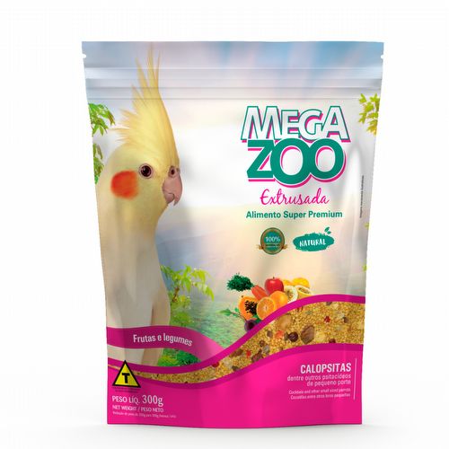 Megazoo - Calopsita com Frutas e Legumes - 300g - imagem 1