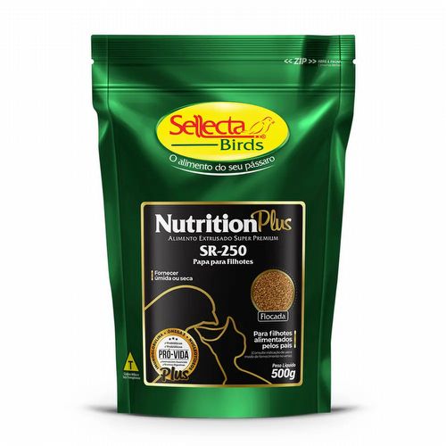 Sellecta - Nutrition Plus SR-250 - Flocada Papa Filhotes  - 500g - imagem 1