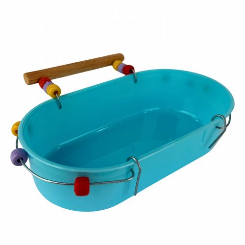 Banheira Grande Cônica Decorada com Poleiro - Azul - imagem 1