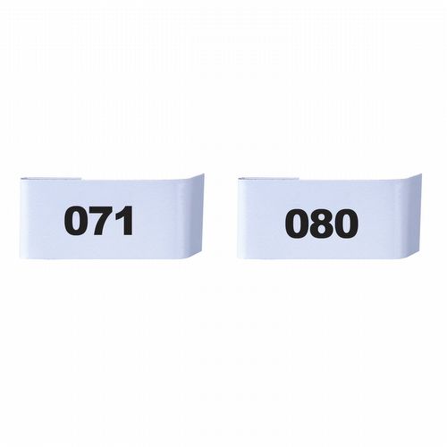 Placa para Numeração de Gaiolas - 71 ao 80 - imagem 1
