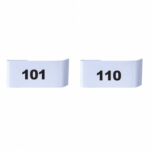 Placa para Numeração de Gaiolas - 101 ao 110 - imagem 1