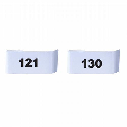 Placa para Numeração de Gaiolas - 121 ao 130 - imagem 1