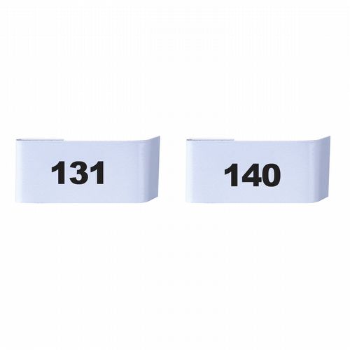 Placa para Numeração de Gaiolas - 131 ao 140 - imagem 1