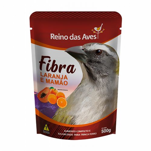 Reino das Aves - Trinca Ferro - Fibra - Laranja e Mamão - 500g - imagem 1