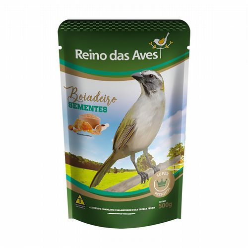 Reino das Aves - Trinca Ferro - Boiadeiro Sementes - 500g  - imagem 1