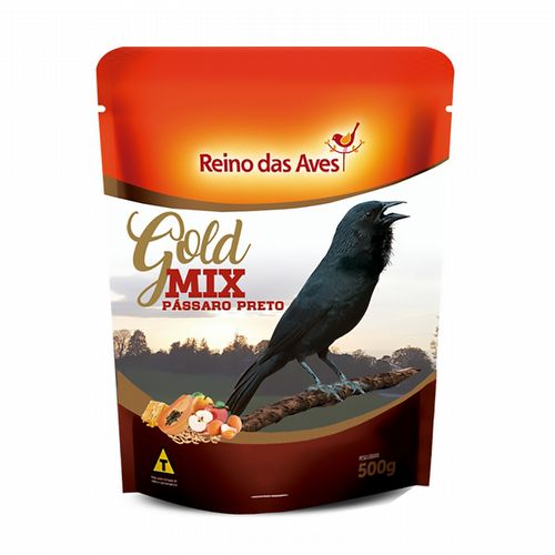 Reino das Aves - Pássaro Preto - Gold Mix - 500g  - imagem 1