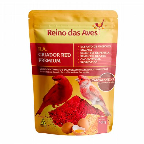 Reino das Aves - R.A. Criador Red Premium - Com Cantaxantina - 400g - imagem 1