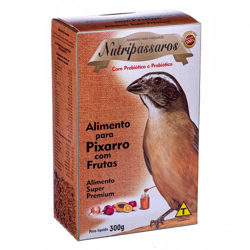 Nutripássaros - Alimento para Pixarro com Frutas - 300g - imagem 1