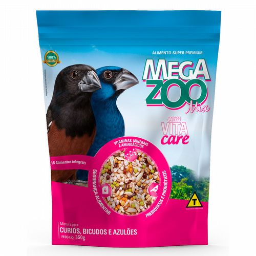 Megazoo - Mix Curiós, Bicudos e Azulões - 350g - imagem 1