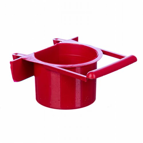 Caneca Plástica para Papagaio com Aba e Gancho - 100ml - imagem 1