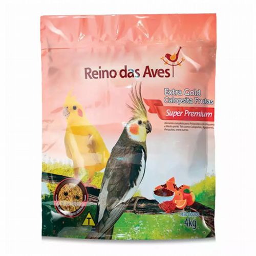 Reino das Aves - Extra Gold - Calopsita Frutas - 4kg - imagem 1