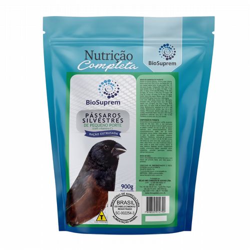 Biosuprem - Extrusada Silvestres e Pássaros de Pequeno Porte - 900g - imagem 1