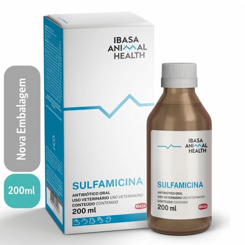 Antibiótico Oral Sulfamicina - 200ml - imagem 1