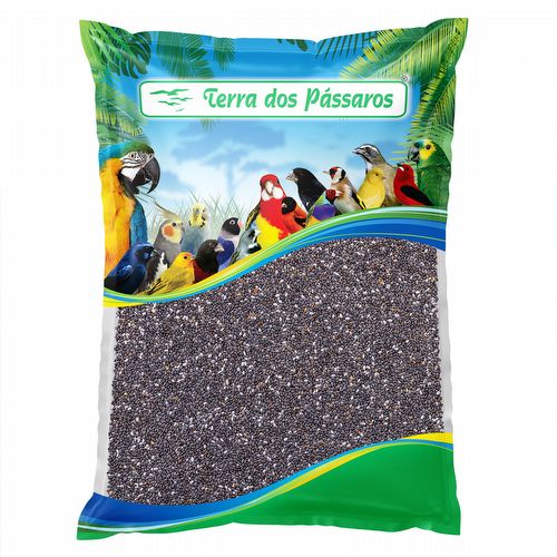 Semente Chia Hispânica Preta - 2,5kg - imagem 1