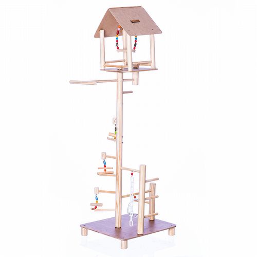 Brinquedo Play Gigante Playground Trapézio com Casinha - Natural - imagem 1