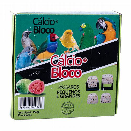 Cálcio Bloco Goiaba Encaixe Universal - 20 Unidades - imagem 1