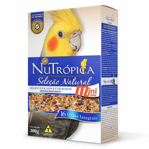 Nutrópica - Calopsita - Seleção Natural Mini Bits - 300g - imagem 1