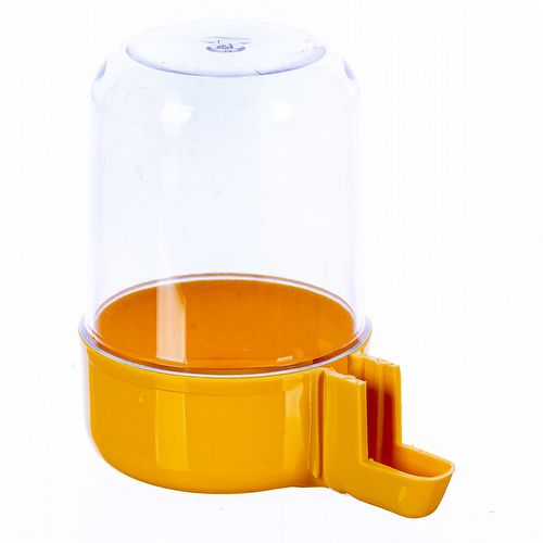 Bebedouro Malha fina 300ml - Copo Cristal e Base Amarela - imagem 1