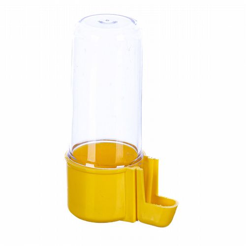 Bebedouro Malha Fina 100ml - Copo Cristal e Base Amarela - imagem 1