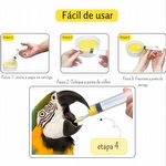 Seringa para Alimentação Pássaros com Colher de Silicone - 20ml - imagem 4