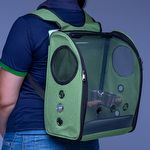 Mochila de viagem com Comedouro - Verde - imagem 9