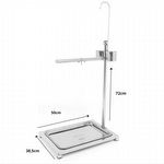 Poleiro Móvel Aço Inox - 50cm - imagem 9