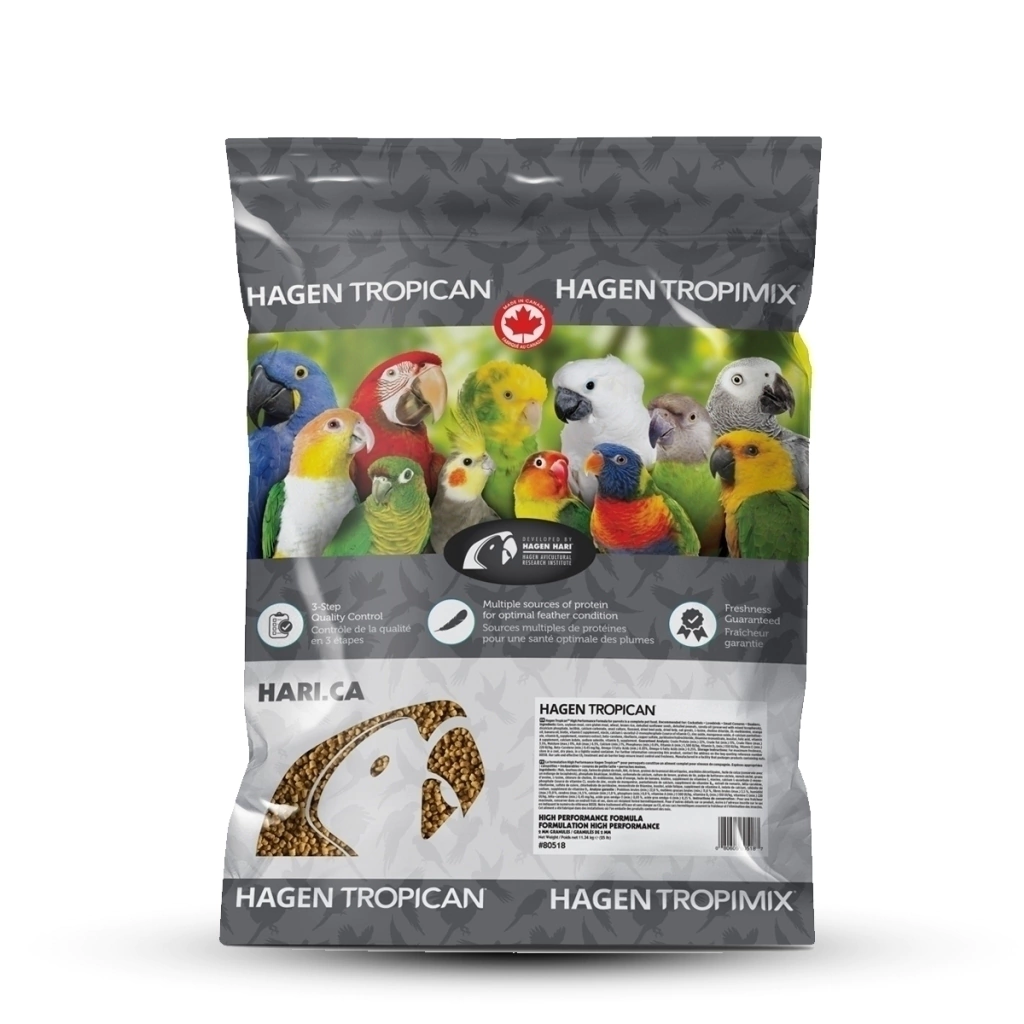Hari - Extrusada Tropican Alta Performance HP2 - Calopsita - 11,34kg
