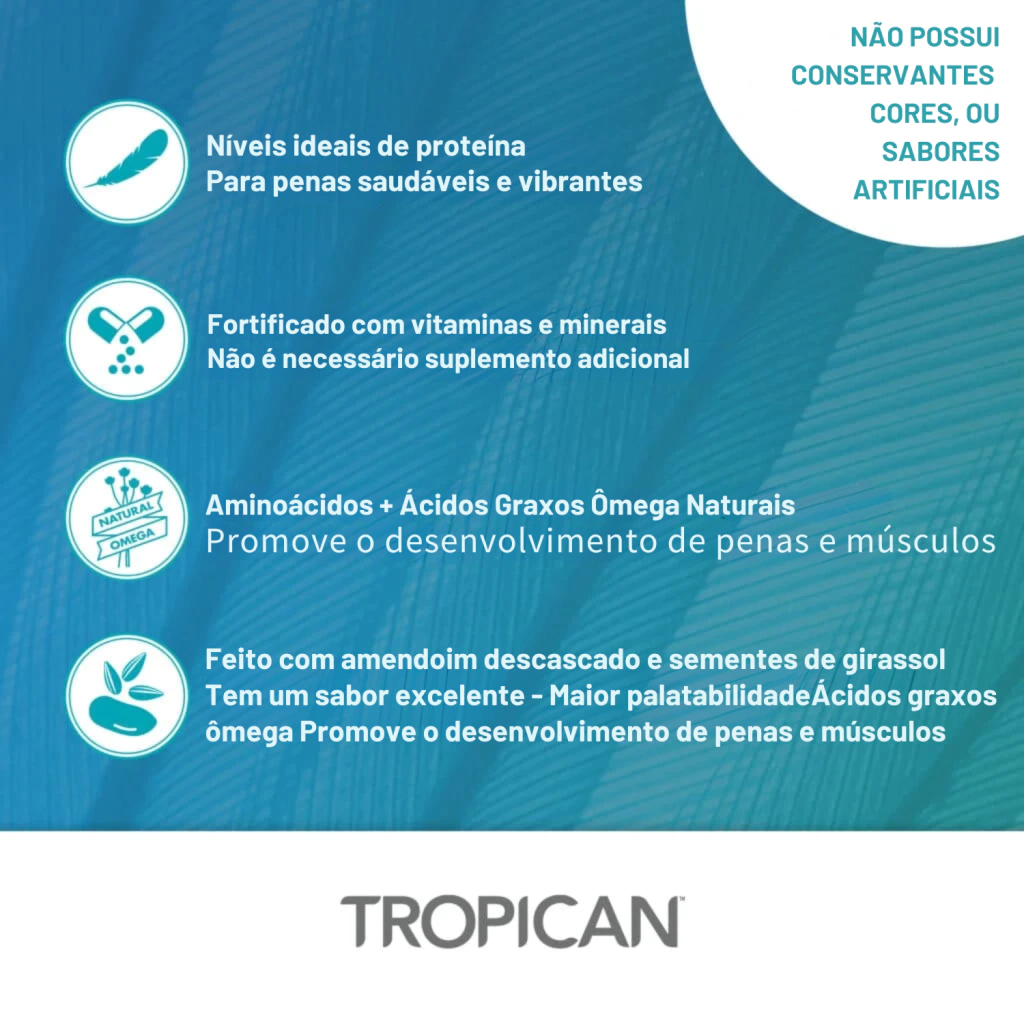 Hari - Extrusada Tropican LT4 - Médios e Grandes Psitacídeos - Bit 4mm - 11,34Kg - imagem 5