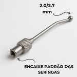 Ponteira - Cânula em Aço Inox para Seringa - 2.0mm - Unidade - imagem 3