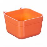 Caneca Plástica Quadrada para Canto de Gaiola com Gancho - 200ml - imagem 6