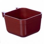 Caneca Plástica Quadrada para Canto de Gaiola com Gancho - 200ml - imagem 8