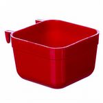 Caneca Plástica Quadrada para Canto de Gaiola com Gancho - 200ml - imagem 9