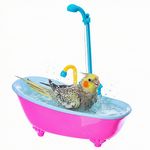 Banheira Para Pássaros Elétrica com Ducha - Rosa - imagem 6